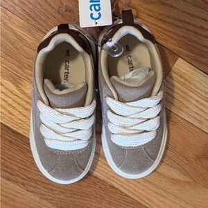 Carter's Kids Tan and Cream Sneakers